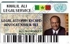 barr Khallil Ali Legal ID Card