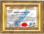 deposit certificate of Dr. Omar.