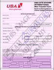 UBA International wire Transfer Form