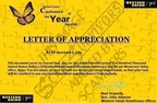 WU Appreciation Letter