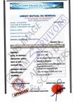 Deposit certificate