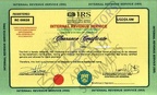 IRS Certification