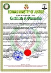 CERTIFICATE OF OWNERSHIP