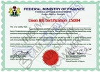 Clean Bill Certification