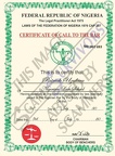 Fake Certificate of call to the bar