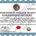 Fund Ownership Certificate