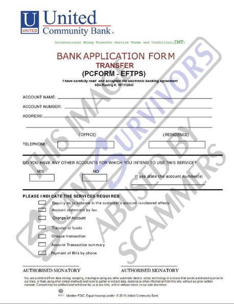 Fake Bank Application Form.JPG