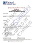 Fake Bank Application Form
