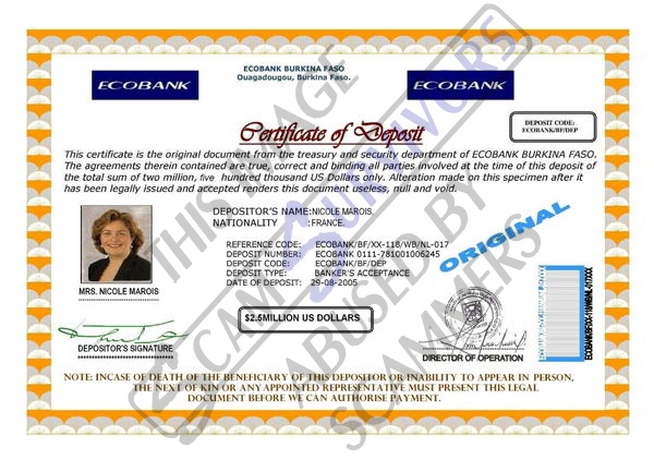 Fake certificate of deposit.JPG