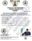 Fake Presidential Deduction Certificate
