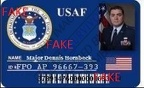 Fake ID Major Dennis Hornbeck
