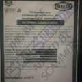 Fake Anti-Terrorist Clearance Certificate