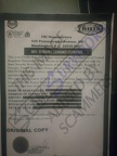 Fake Anti-Terrorist Clearance Certificate