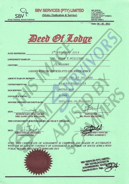 Fake Deed of Lodge document.JPG