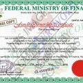 Fake Funds Ownership Certificate