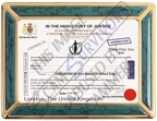 Fake Certificate of Legal Procedure