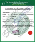 Fake Consignment Release Order Certificate