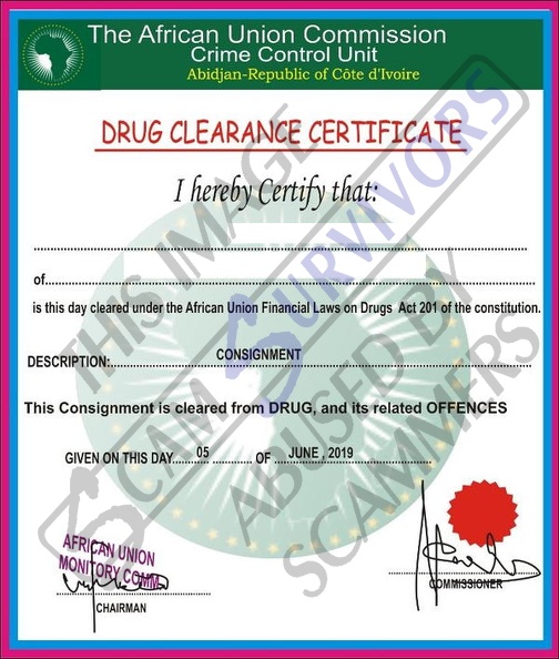 Fake Drug Clearance Certificate.JPG