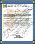 Fake Non Inspection Seal Certificate