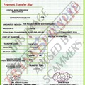 Fake Payment Transfer Slip