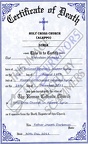 Fake Certificate of Death