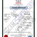 Fake Toyota Award Certificate.JPG
