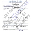 Fake Invoice Global Mex Trading