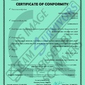 Fake Certificate of Conformity
