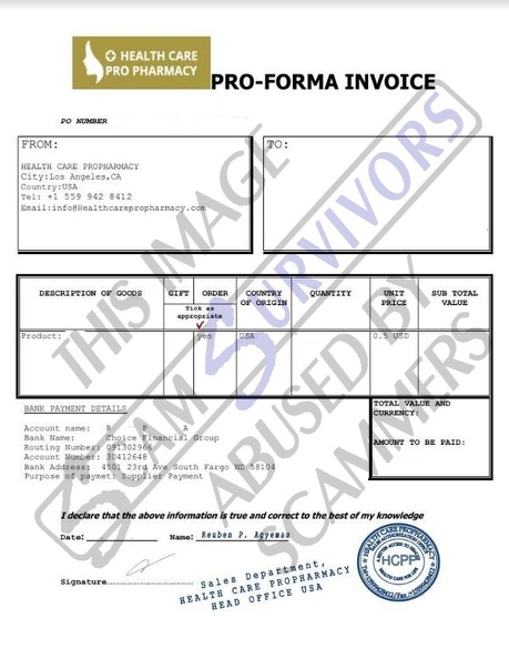 Fake Invoice Health Care Pro Pharmacy.JPG