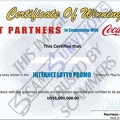 Fake Certificate of Winning