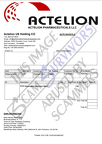 Actilion Fake Invoice 2