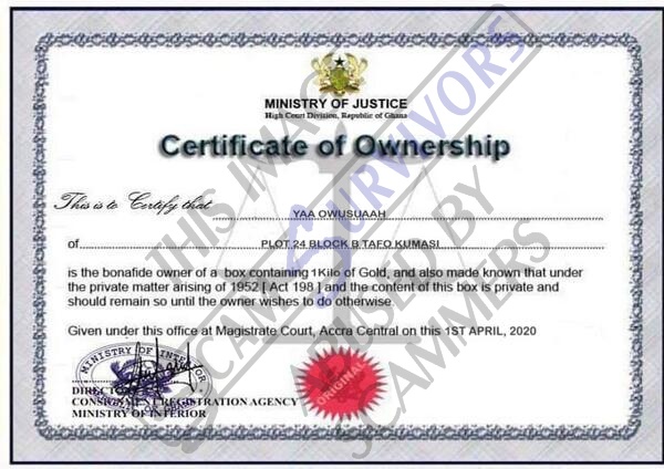 Fake Certificate of Ownership.JPG