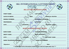 Fake SKL Lottery Processing Form