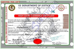 Fake High Court Clearance Certificate