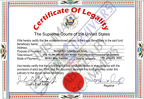 Fake Certificate of Legality