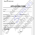 Fake Application Form