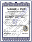 Fake Certificate of Death