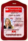 fake Santander staff id