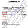 Fake Invoice