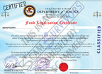 Fake Fund Legislation Certificate
