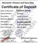 Fake Certificate of Deposit