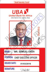 fake UBA ID card
