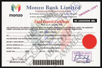 fake deposit certificate