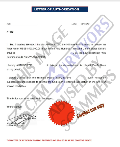 Fake Letter of Authorization.PNG