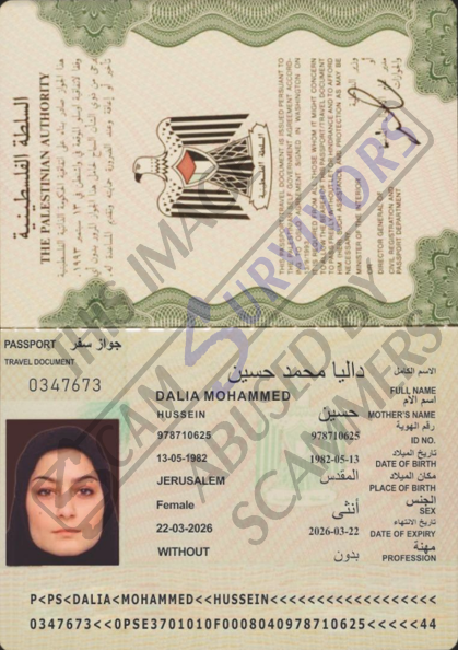 Fake Passport Dalia Hussein.PNG