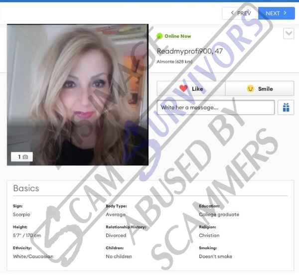 Disappeared zoosk profile 